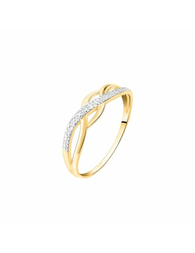 Bague CLEOR en Or 375/1000 Jaune et Diamant