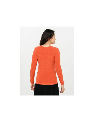 Pull irisé orange