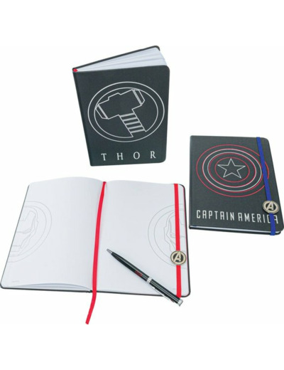 Coffret Collector Marvel 3 Carnets Et 1 Stylo