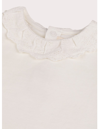 Brassière écrue pour bébé fille