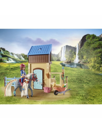 Amélia et Whisper avec box pour chevaux Playmobil Horses of Waterfall 71353