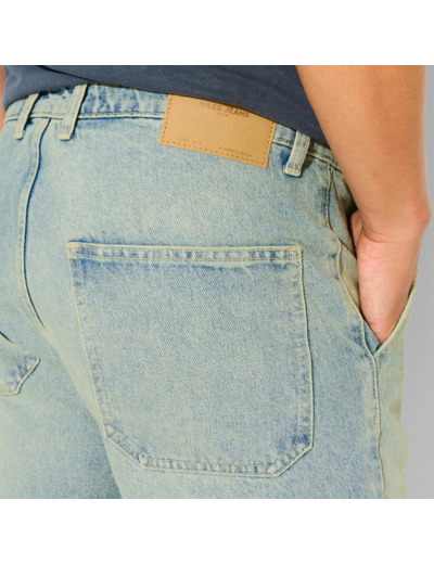 Jean loose 100% coton - Bleu moyen