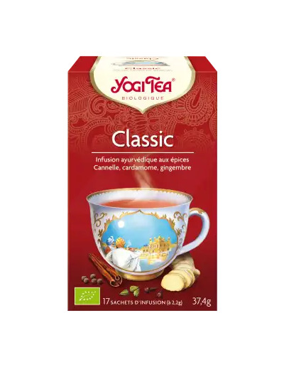 Yogi Tea Tisane Ayurvédique Classic Cannelle Bio 17 Sachets/2,2g