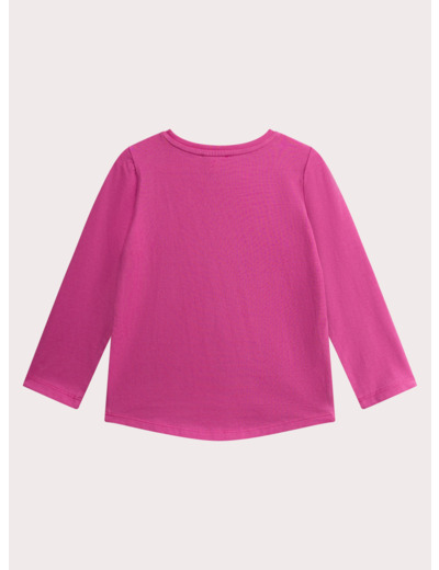 T-shirt rose imprimé cerise pour fille