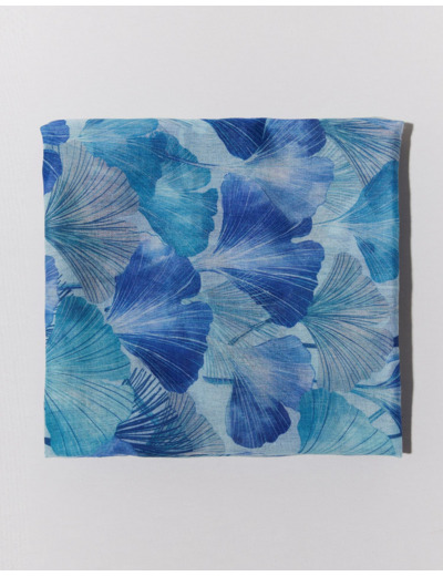 Foulard imprimé BLEU Femme