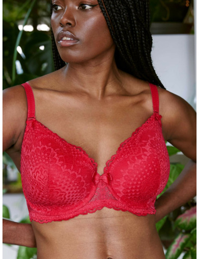 Soutien-gorge Push-Up Bonnet BC Flirty Rouge Rubis