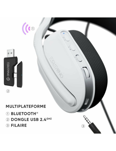 Casque Sans Fil - Oniverse - Polaris - Celestial White