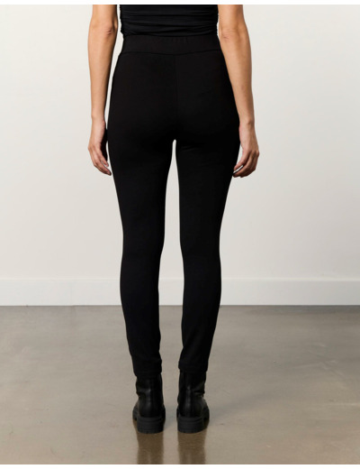 Legging 7/8 resserré uni NOIR Femme