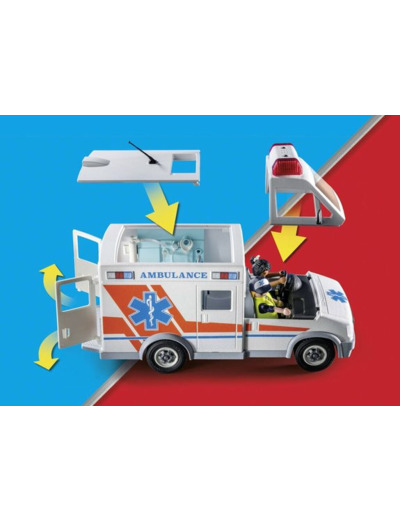 Ambulance Playmobil City Action Avec Enfant Blessé