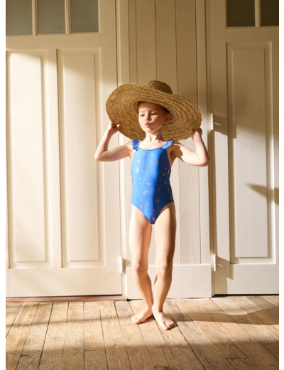 Maillot de bain 1 pièce imprimé cerises pour fille