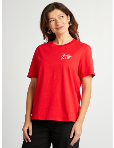 T-shirt à manches courtes - Saint-valentin - Rouge