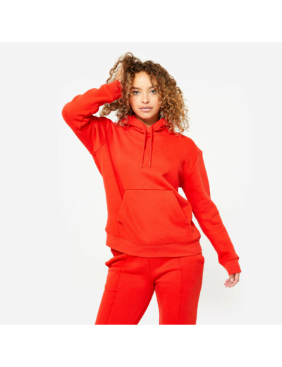 Sweat à Capuche Chaud pour Femme - Rouge