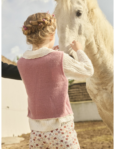 Pull maille ajourée