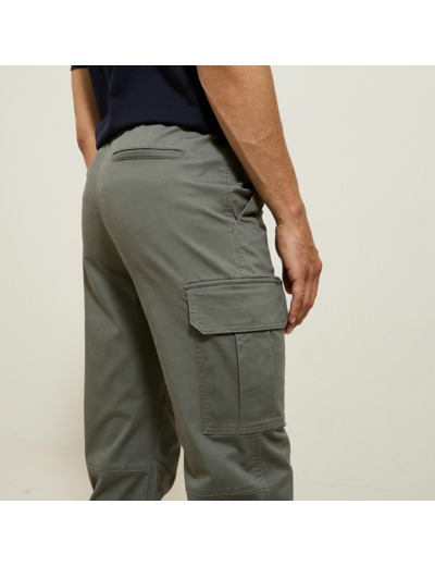 Pantalon cargo uni - Vert clair