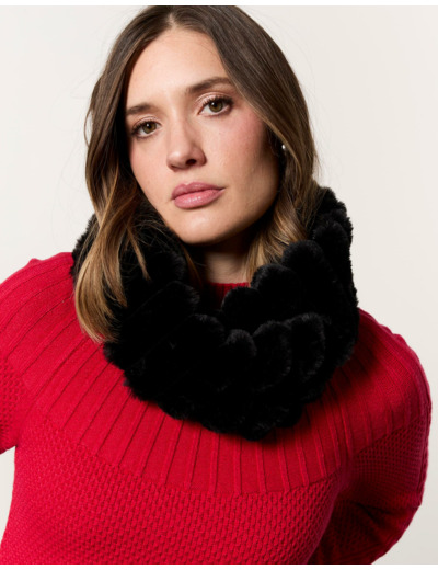 Snood uni NOIR Femme