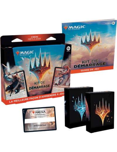 Kit de démarrage Magic: The Gathering 2023 - Apprenez à jouer avec 2 decks prêts-à-jouer + 2 codes pour jouer en ligne (jeu de cartes fantastique pour 2 joueurs) (Version Française)