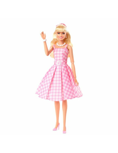 Barbie le film : Poupée Barbie en robe vichy rose