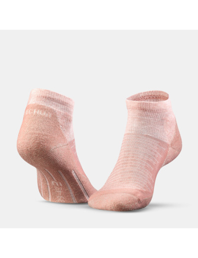 Chaussette Hike 100 Mid - Rose et Gris- Lot de 2 paires