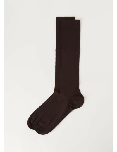 Chaussettes longues en coton extensible pour homme