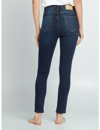 Jean skinny à taille haute - L32 - Bleu foncé