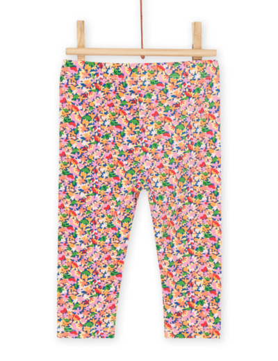 Legging bleu céleste à imprimé fleurs