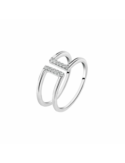 Bague CLEOR en Argent 925/1000 et Oxyde