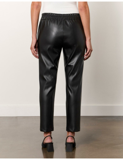 Pantalon 7/8 fuselé uni NOIR Femme