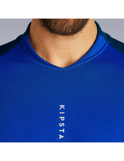 Sweat de football T100 bleu foncé