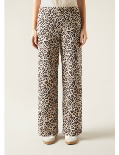 Pantalon palazzo Luxlounge à motif animalier