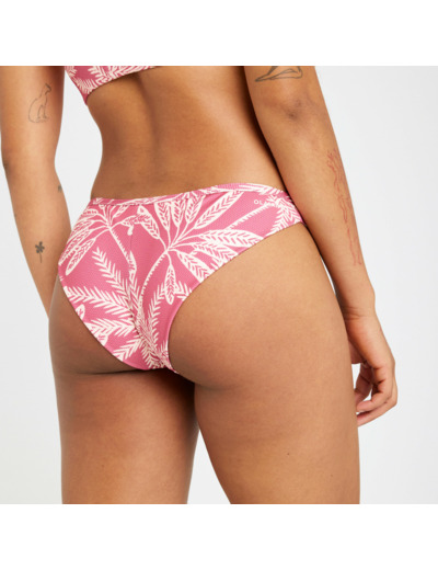 Bas de maillot de bain tanga texturé femme - lulu palmer rose