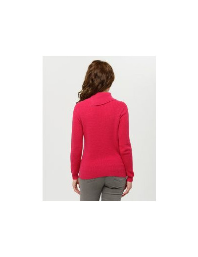 Pull rose laine cachemire