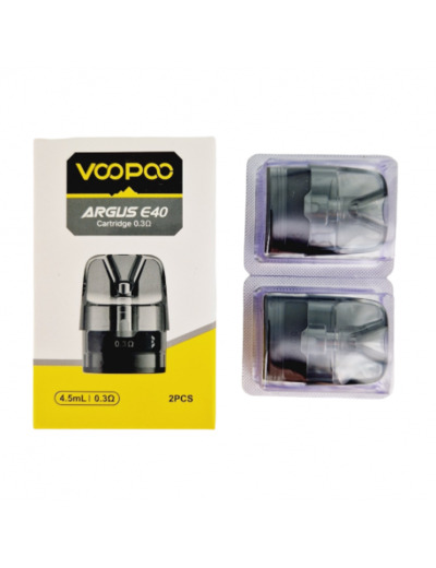 Pack de 2 Pods 4.5ml + résistance Argus E40 Pod Voopoo