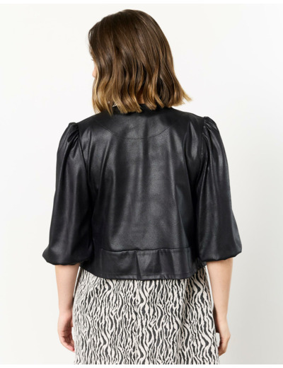 Veste courte unie NOIR Femme