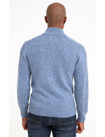 Pull Col Montant Boutonné