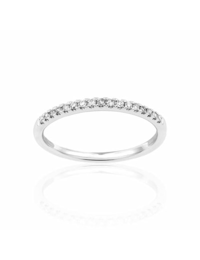 Alliance LA PROMESSE LADY DIAMONDS en Or 750/1000 Blanc et Diamant Blanc