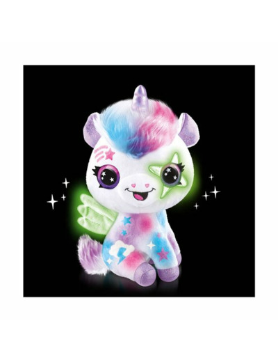 Airbrush ma peluche licorne phosphorescente