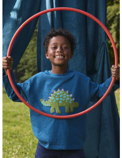 Tee Shirt Manches Longues Bleu