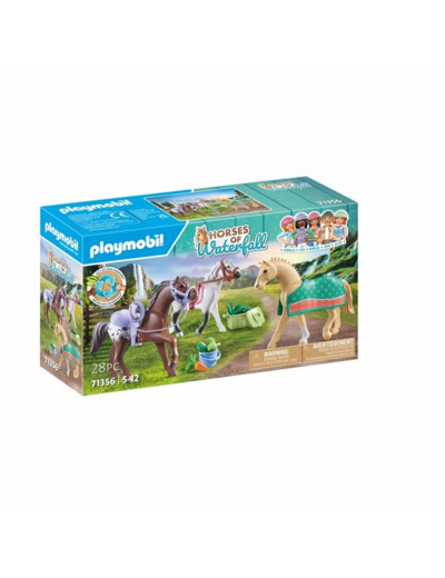 3 chevaux Morgan, Quarter et Shagya Playmobil Horses of Waterfall 71356