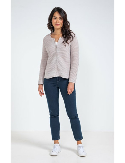 Cardigan Zippé