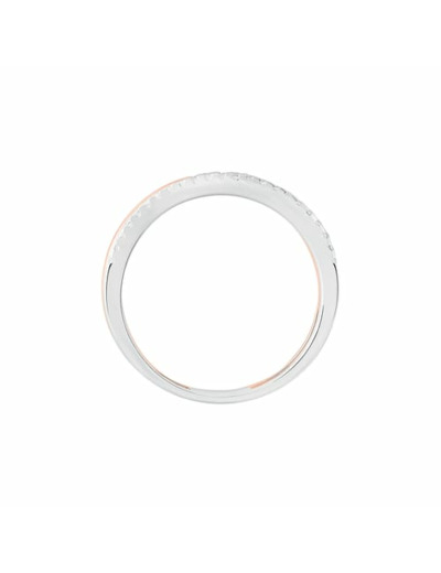 Bague CLEOR en Argent 925/1000 Bicolore et Oxyde