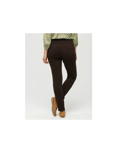 Pantalon slim marron