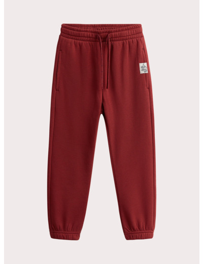 Bas de jogging rouge ruby pour garçon