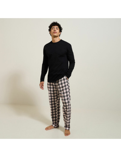 Ensemble pyjama en flanelle - Ecru