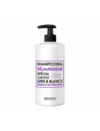 Shampooing déjaunisseur pour cheveux gris et blancs 1000ml