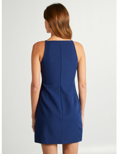 Robe courte sans manches - BLEU