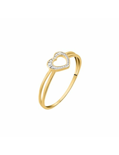 Bague CLEOR en Or 375/1000 Jaune et Diamant