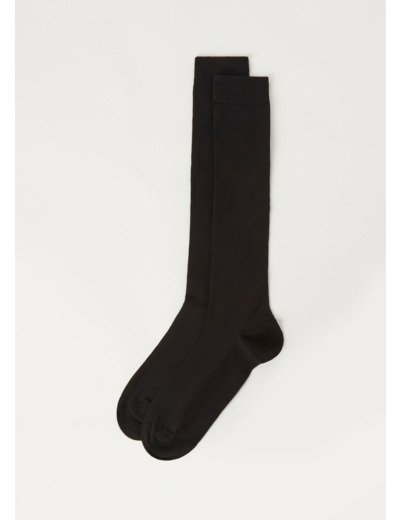 Chaussettes longues en coton extensible pour homme