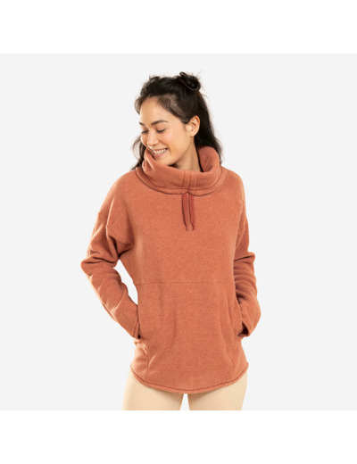 SWEAT POLAIRE / RELAXATION YOGA FEMME MARRON