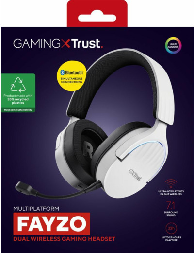 Casque Sans Fil - Trust - Fayzo Blanc