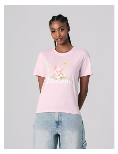 T shirt Jennyfer x Les bisounours à motif rose